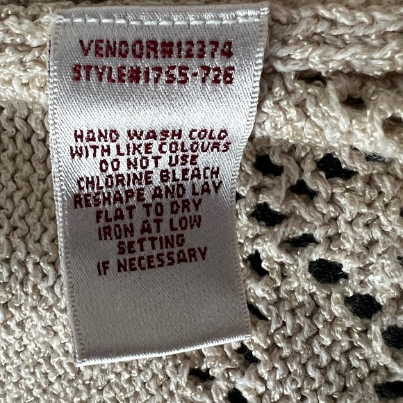 VINTAGE Embroidered Knit Buttom Up Sweater - Picture 7 of 7